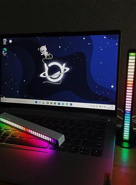 拾音氛围灯LED气氛灯车内幻彩七彩声控RGB音乐节奏灯车载桌面摆件