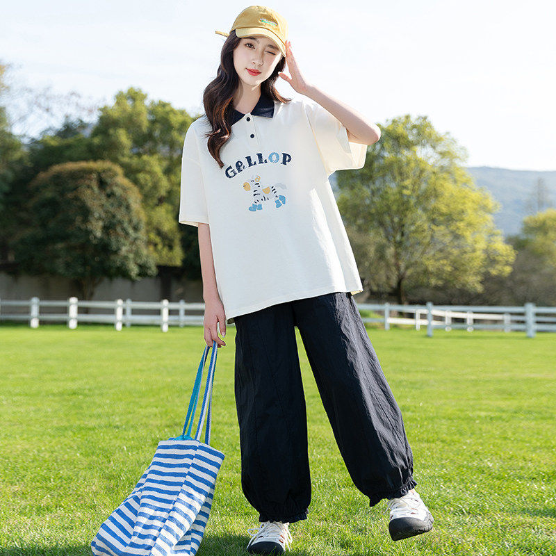 专柜女童夏季套装2026新款夏装女孩初中生时尚洋气时髦韩系穿搭两