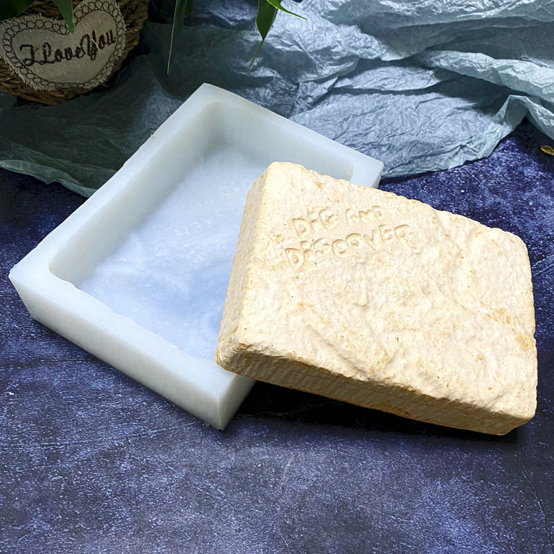 立体恐龙化石骨架考古挖掘硅胶模具手工DIY石膏盲盒模型矽胶模