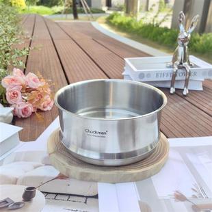 卓德铭18/10不锈钢奶锅蒸锅无耳蒸笼蒸架蒸格蒸屉16/18/20/24CM