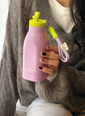 COMIKA口咔碰碰杯不锈钢保温杯小巧便携水杯高颜值保冷咖啡杯男女