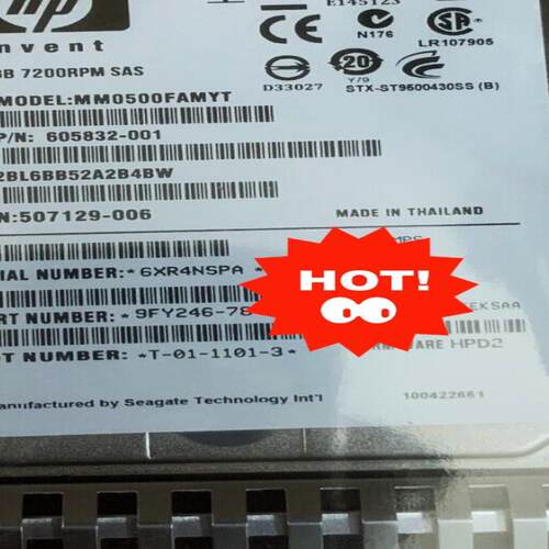 HP 500GB 7.2K 507610-B21 SAS 6