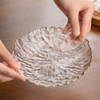 【强化水晶】玻璃水果盘家用摆碟