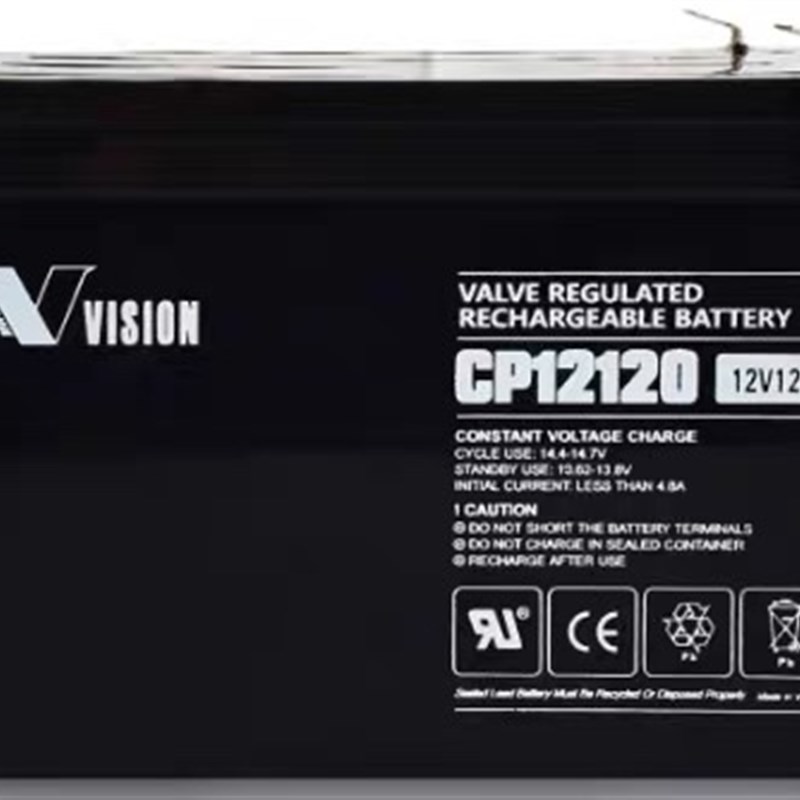 VISION威神蓄电池CP12120 12V12AH铅酸免维护电池UPS EPS医疗照明