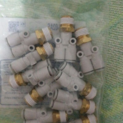 全新原装KQ2U04/KQ2U06/KQ2U08-M5-M6-01S-02S-03AS外螺纹Y形接头