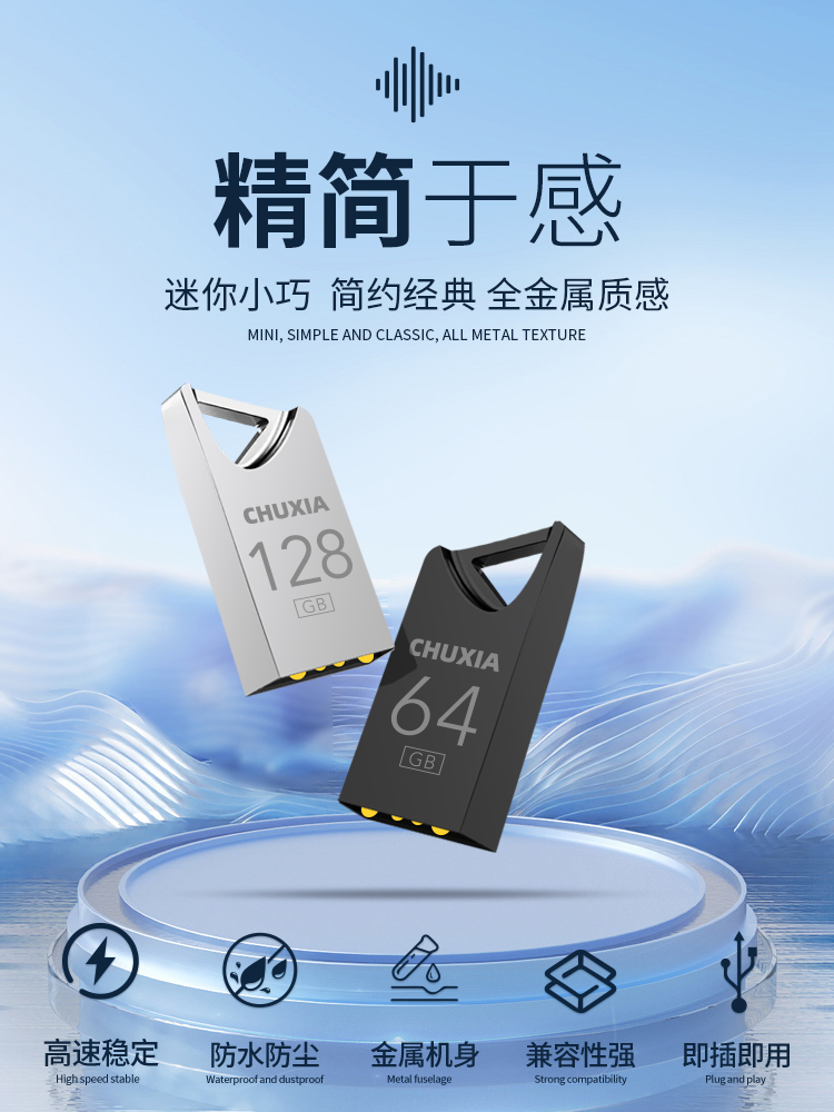 储侠正品64g防摔防震u盘