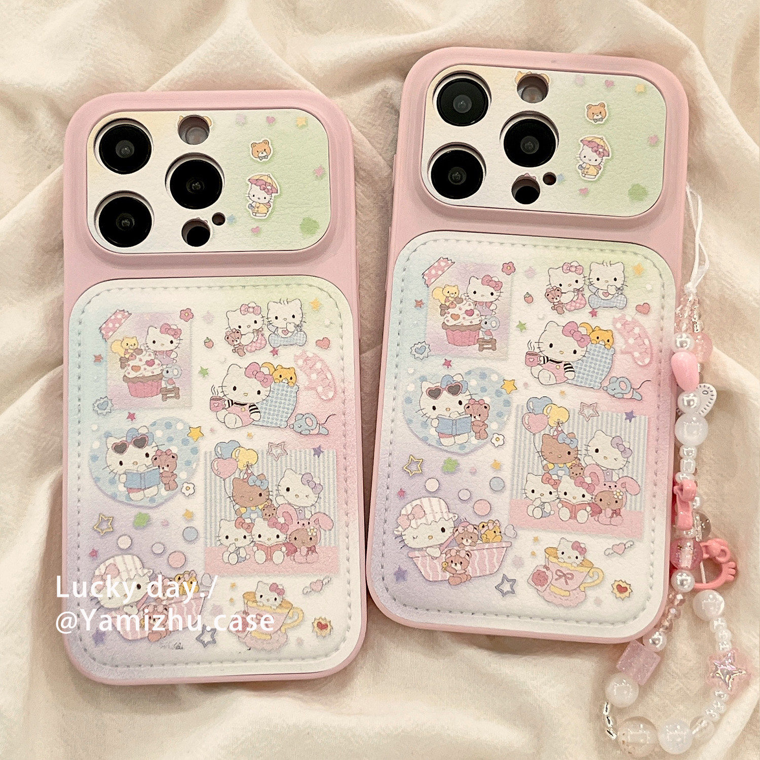 可爱卡通HelloKitty适用苹果17PRO手机壳带链条iPhone16ProMax皮质新款15pro女款小众13硅胶14防摔全包保护套,3C数码配件,手机保护套/壳,淘宝优惠券,粉丝福利购,淘宝优惠卷