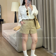 6733#2025年夏季新款简约百搭牛仔短裤女气质风高腰宽松显瘦短裤