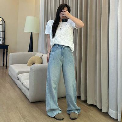 梨形身材胖mm春季新款大码阔腿裤