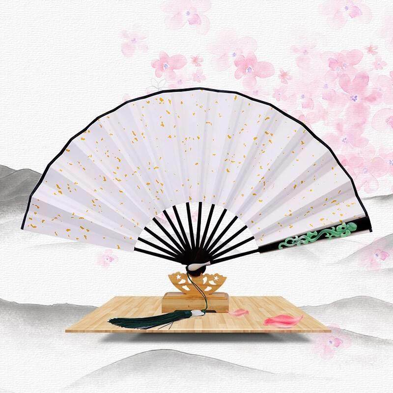 SS玉清昆仑扇原版9寸折扇女式古风三生三世十里桃花白浅扇子