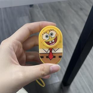 海绵宝宝edc玩具律动磁力叮叮推牌创意旋转机械解压手把件钥匙扣
