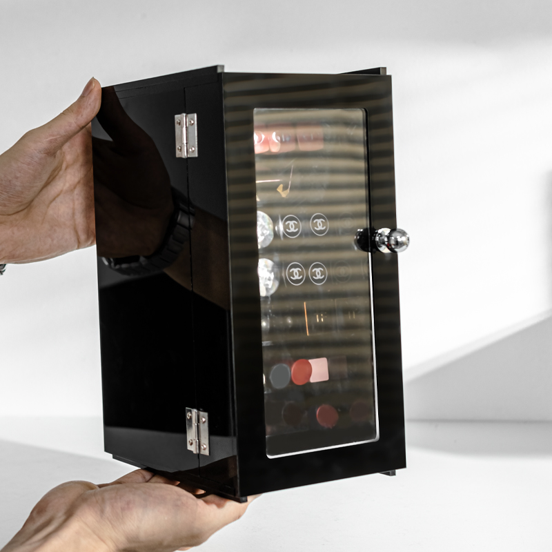 高级感亚克力口红长管唇釉防尘盒