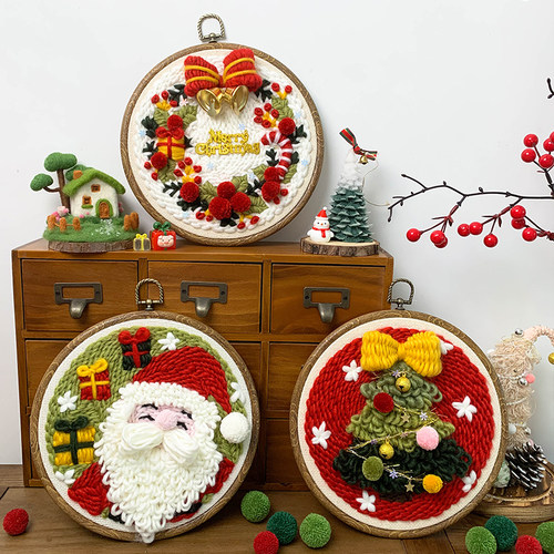喜物语圣诞戳戳绣手工diy