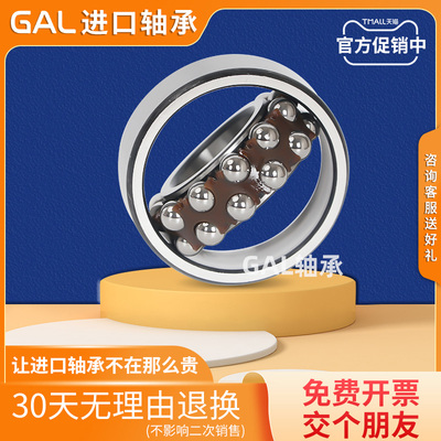 进口GAL密封调心球轴承1215 1216 1217 1218 1219 K RS 双排滚珠