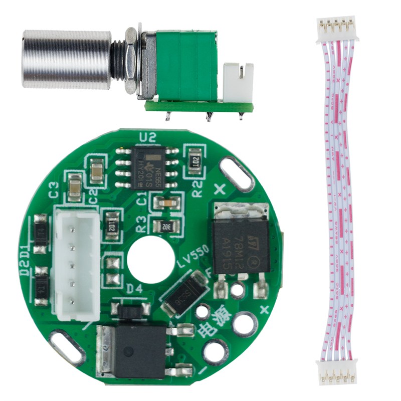 PWM无级调速器555/550/545电机马达变压器直流控制器12V24V36