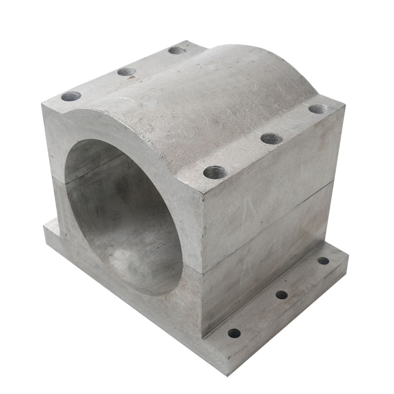 雕刻机主轴夹具 高速电机铸铝抱箍 150mm直径固定座水冷换刀抱座