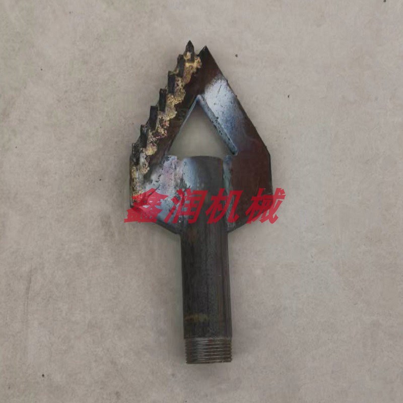 小型钻井打井机合金钻头 只能打土50至180mm民用两叶三翼五叶转头