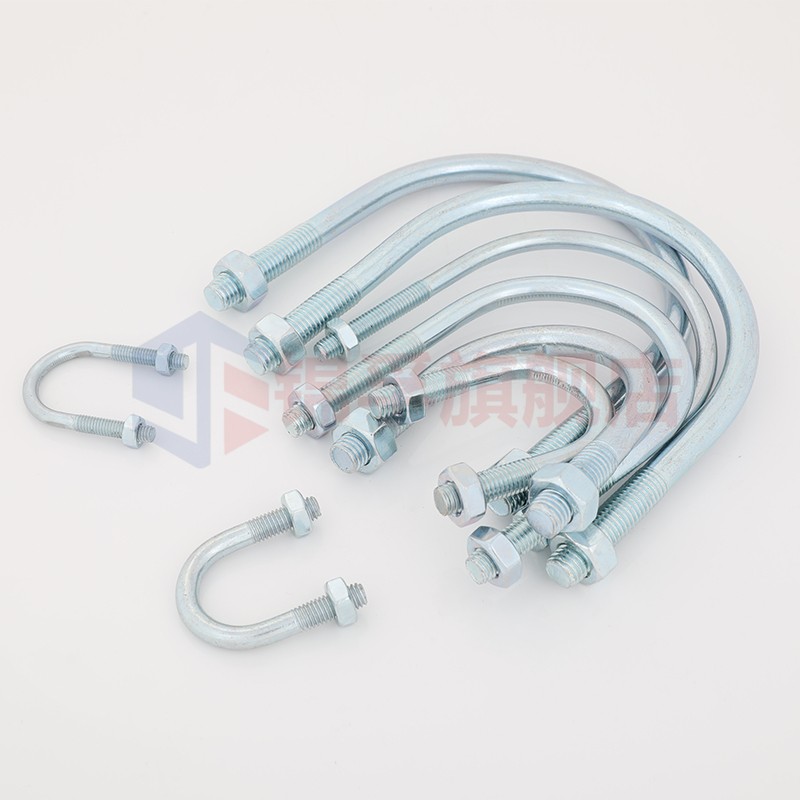 m8加长U型螺丝镀锌U型卡扣U形螺栓u型卡骑马卡箍抱箍水管夹固定卡