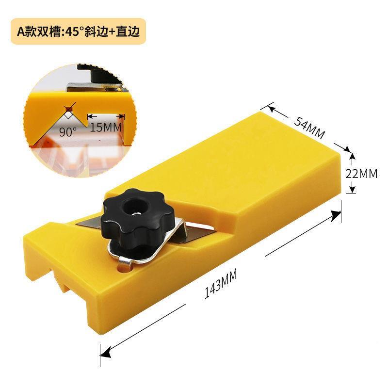 石膏v型酯倒角器木斜工45板度修边手工聚纤维吸音板倒角刨见描述