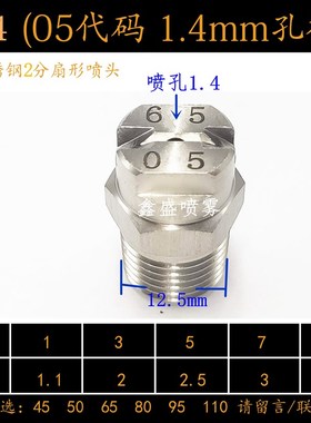 厂家直销 1分2分304不锈钢一体式高压洗车机清洗扇形喷嘴NZRVFS
