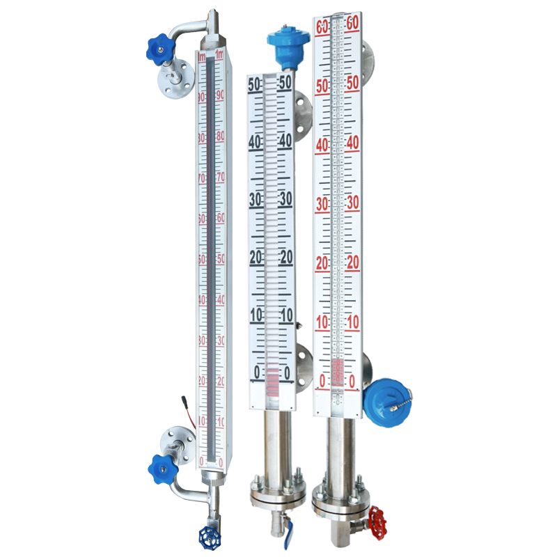 UHZ磁b翻板液位计水位带远传4-20ma磁性开关浮子不锈钢防腐衬四氟