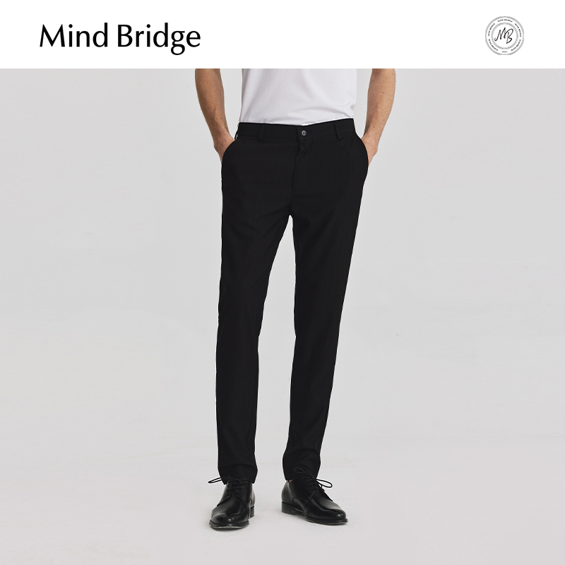 Mind Bridge男士韩版直筒休闲裤夏季薄款长裤2025新款通勤西装裤