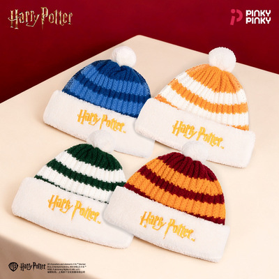 TS正版哈利波特加绒加厚针织帽