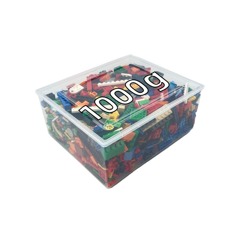 万格小颗粒MOC兼容通用散件按称论斤盒装零件益智积木无图纸DIY