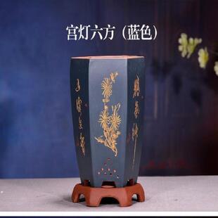 兰花专业盆带紫砂兰花盆君子兰精品托盘兰草盆景陶瓷盆栽室内客厅