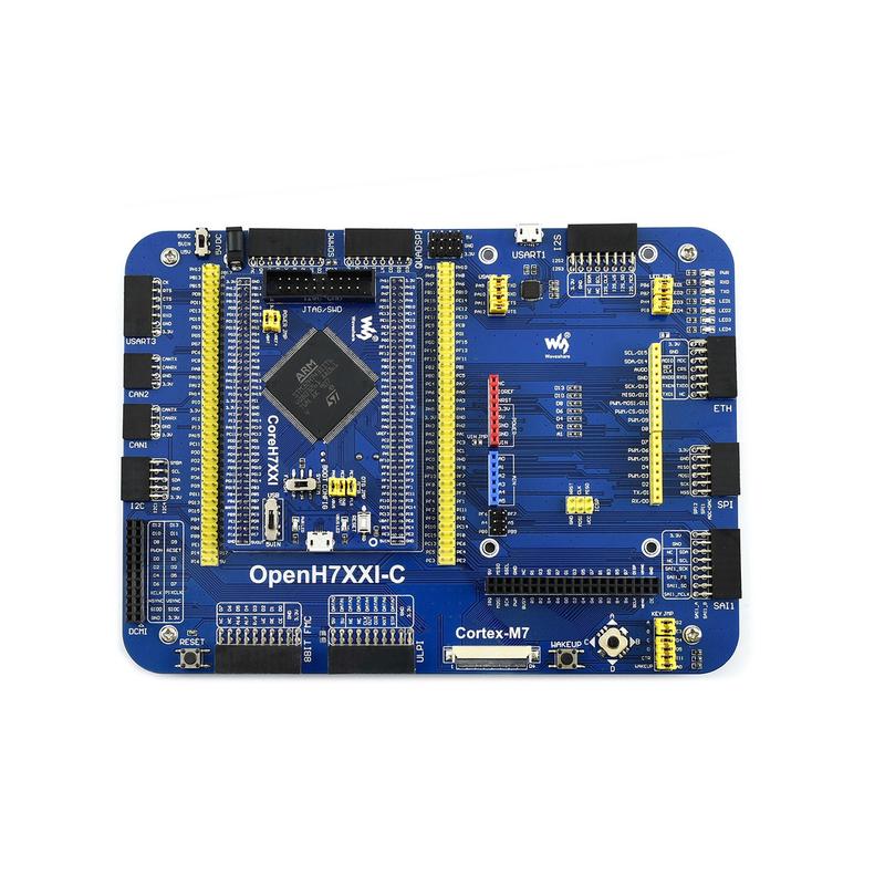微雪 STM32开发板 Cortex-M7 STM32H743I 核心板+底板 含串口模块