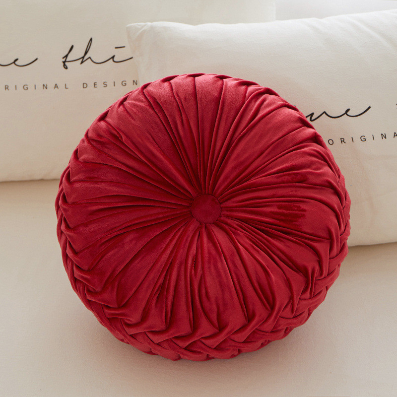 新款可爱南瓜抱枕居家床头靠枕卧室沙发装饰客厅纯色蒲团坐垫