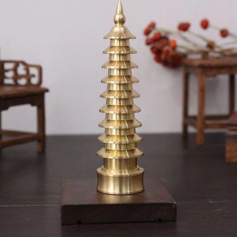 黄铜装饰品学生书桌书房文昌塔十三层九层客厅摆件,家居饰品,户外/庭院摆件,淘宝优惠券,粉丝福利购,淘宝优惠卷
