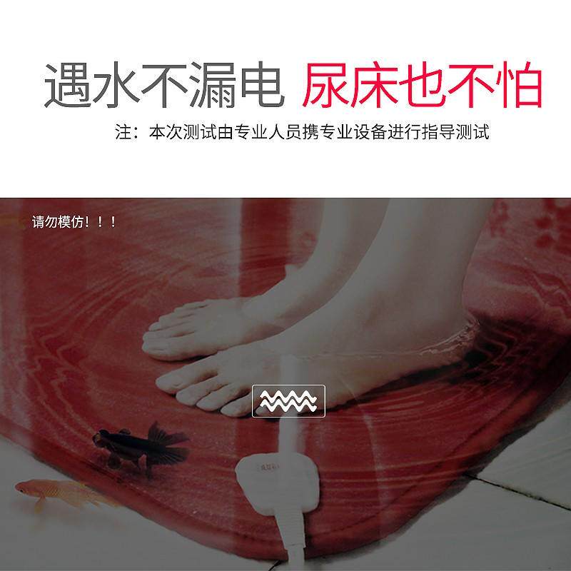 彩虹牌电热毯单双人双控电褥家用调温除螨定时三人大床防水无辐射