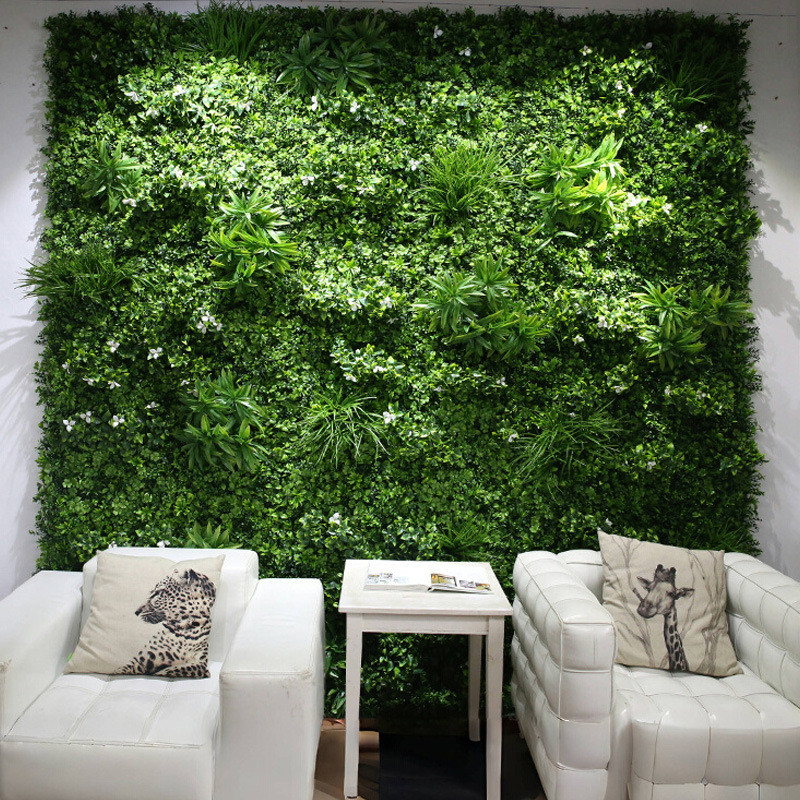 仿真植物墙室内加密下水管道装饰室内阳台人造草皮绿植背景墙草坪