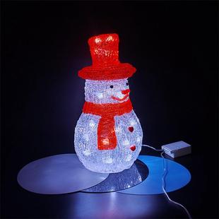 热销雪人圣诞发光雪人带灯场景亚克力新品 饰摆件2025 christmas装