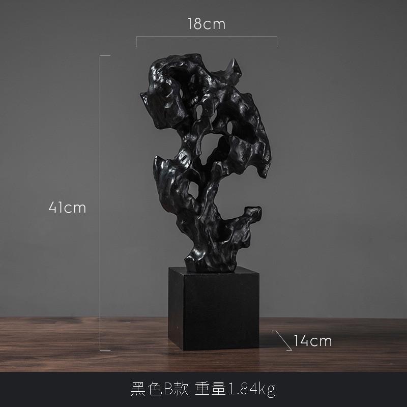 新中式现代创意抽象艺术摆件珊瑚石客厅电视柜酒店房间玄关装饰品