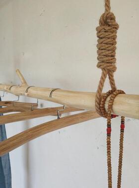 DIY树枝挂衣架装饰服装挂衣杆展示架干树枝去皮树枝树枝装饰壁挂