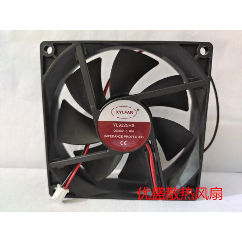 原装XYLFAN YL8020/8025/9225HS/HB DC30V 24V 12V直流散热风扇