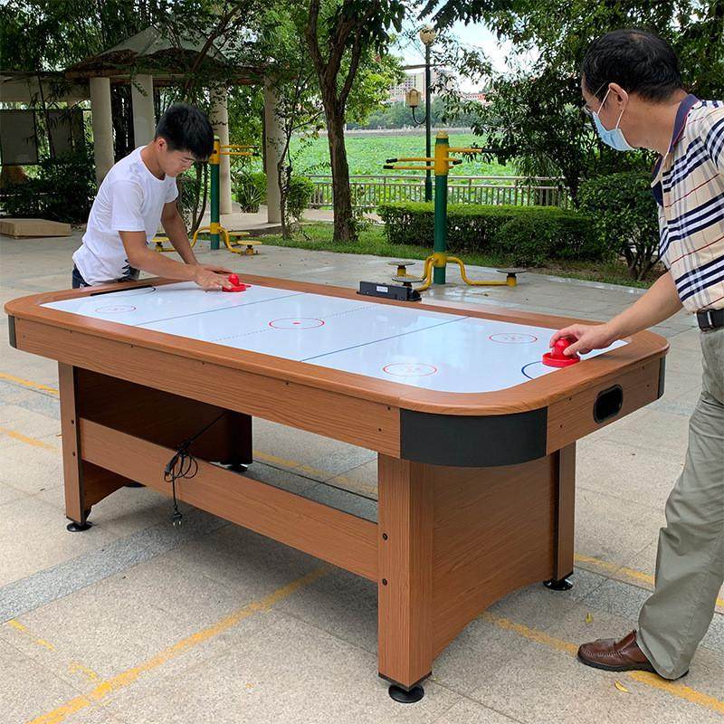 7尺2.1米桌上曲棍球桌桌上气悬冰球标准桌面冰球桌室内成人式冰球