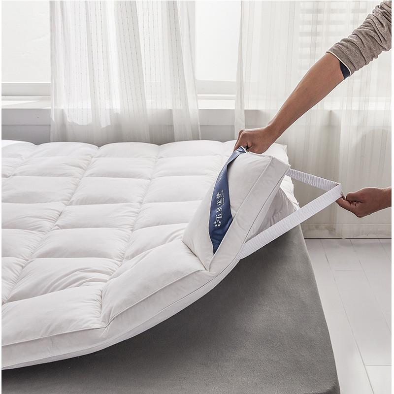 2024新款酒店羽丝绒床垫床褥学生宿舍单人超厚不塌陷180x200