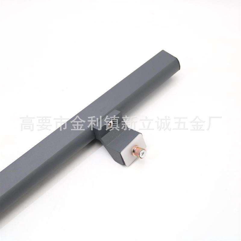 钢化无框玻璃门不锈钢拉手木门大铝合金推拉大门把手银色加厚明装