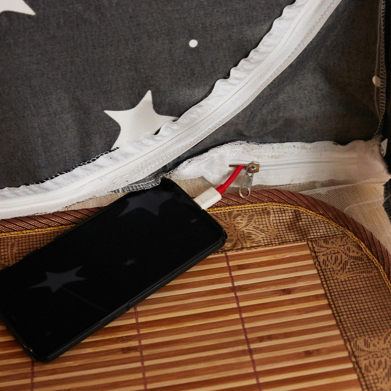 2u8k免安装蒙古包蚊帐学生宿舍床帘拉链可折叠款遮光一体式上下铺