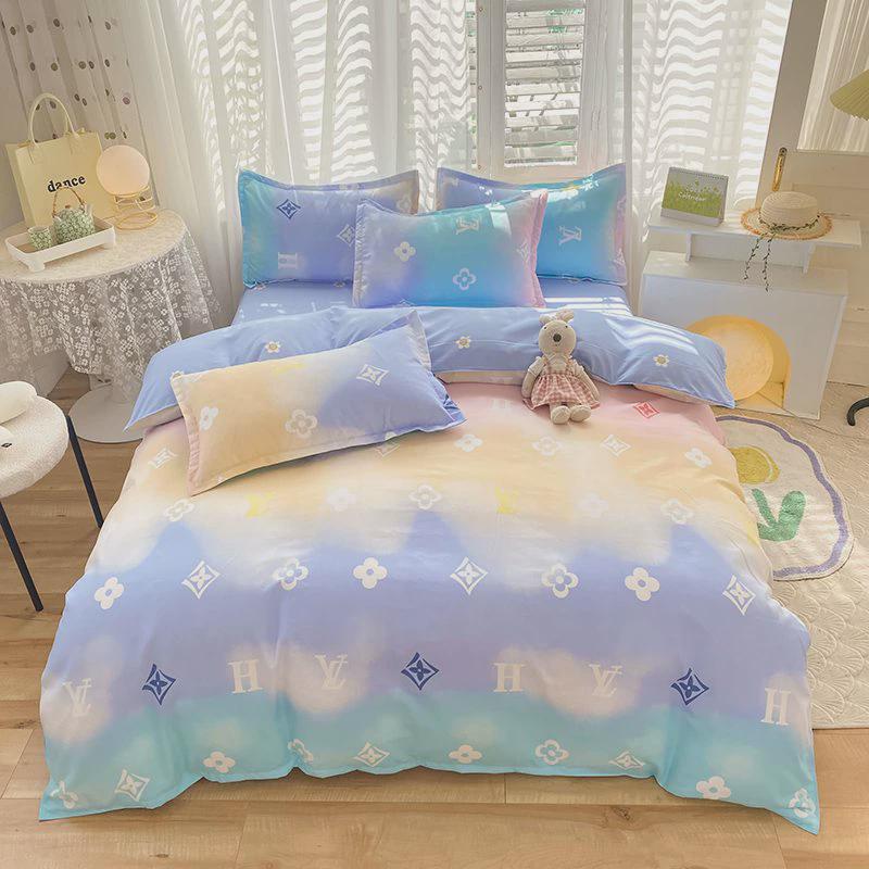 床四件套床上用品单式纯加厚斜纹棉四季通用单双人三件套