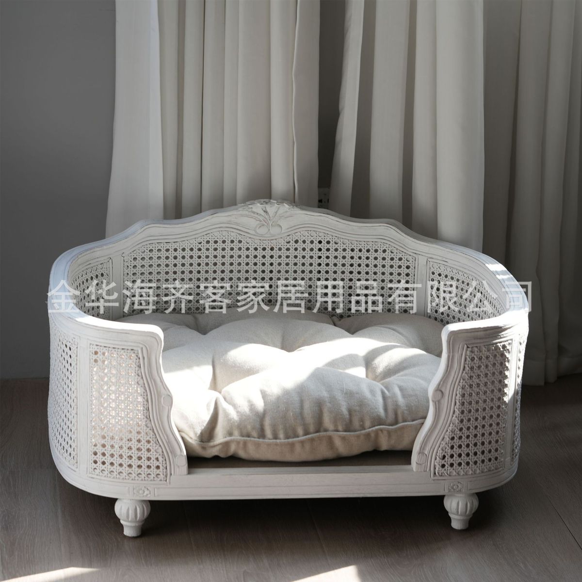 小型犬狗窝宠物窝用品狗窝猫窝美式复古实木动物屋家具泰迪比