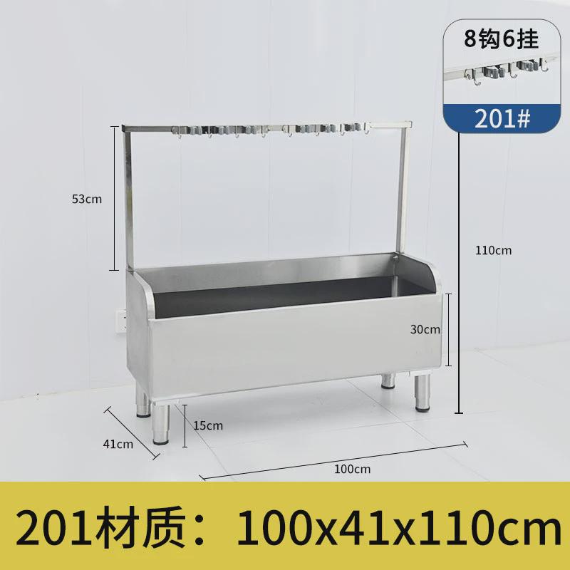304不锈钢拖把池商用一体拖把架水池长方形洗池墩布拖布池盆新品