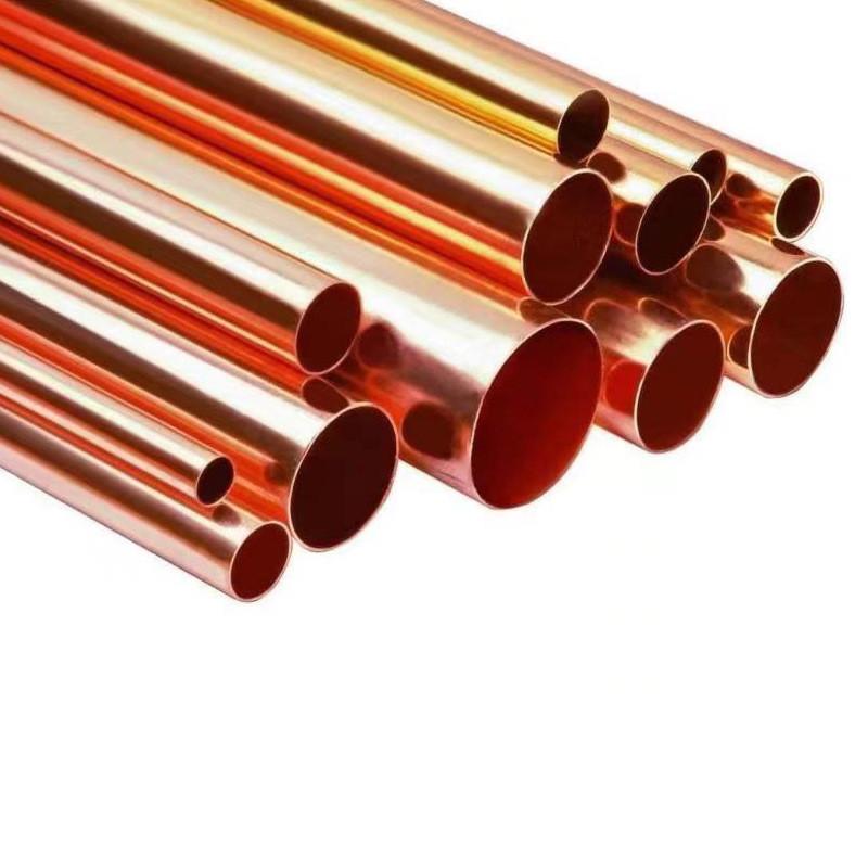 紫铜管厂家批发大口径厚壁波纹内螺纹小口径红铜散热铜管紫铜管