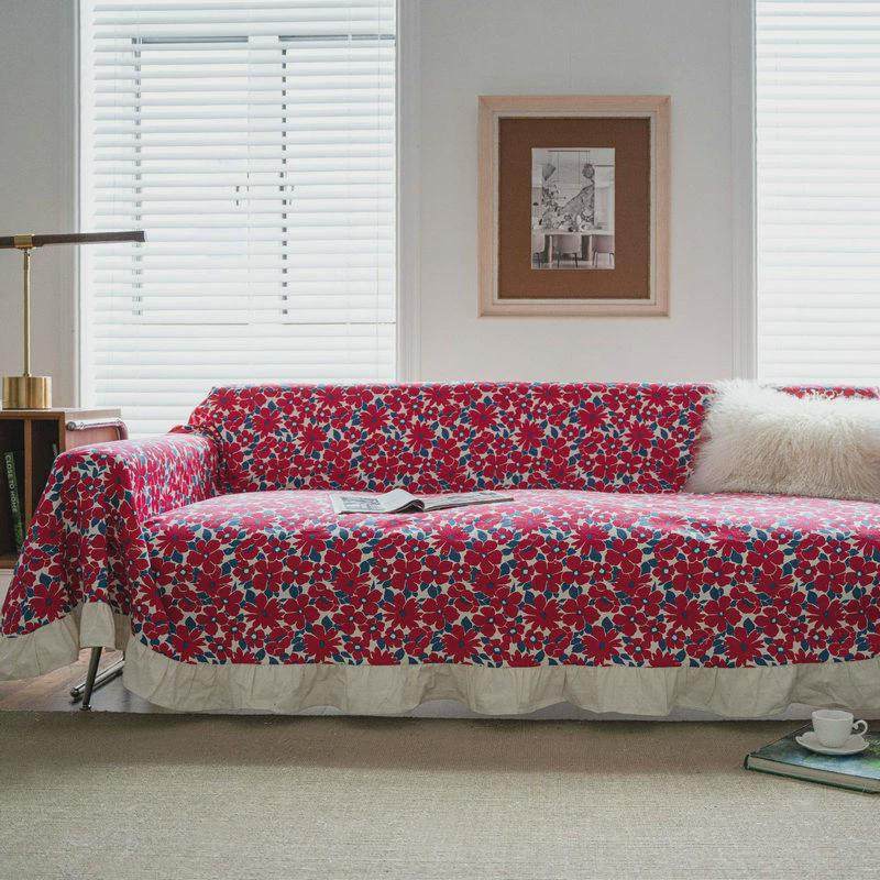 欧式沙发套沙发盖布美式田园高级感提花罩全包万能套巾全盖沙发布,居家布艺,沙发垫,淘宝优惠券,粉丝福利购,淘宝优惠卷