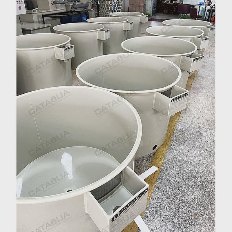 工厂化室内循环水水产养殖小型pp淡水海水塑料鱼虾养殖鱼池