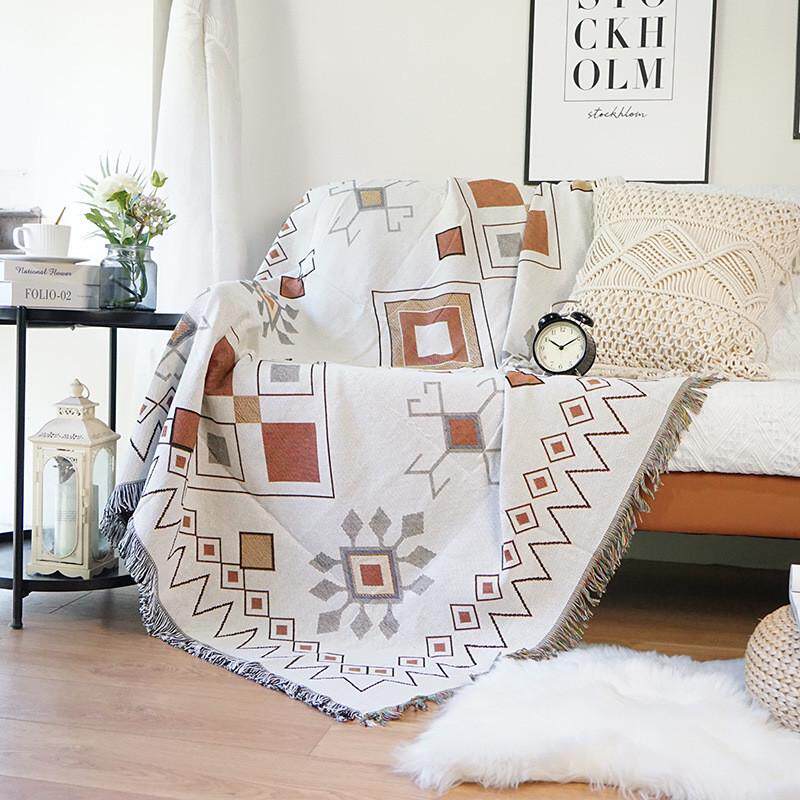 全盖ins风沙发毯客厅沙发巾盖布单人双人沙发套罩加厚靠背巾代发