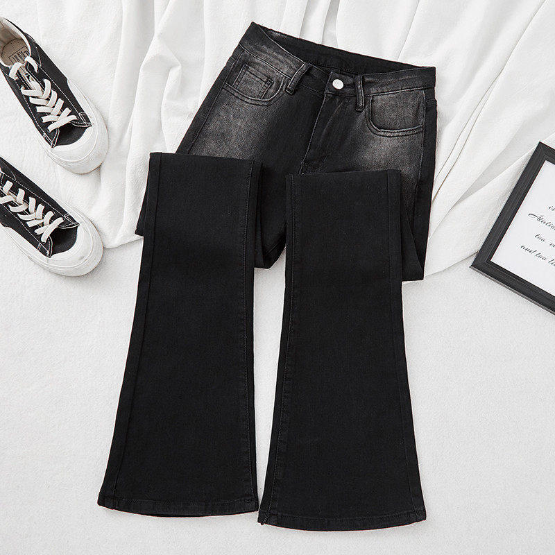 300斤特大码胖mm显瘦黑色渐变微喇叭女阔腿长,女装/女士精品,大码裤装,淘宝优惠券,粉丝福利购,淘宝优惠卷